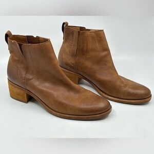 Kork-Ease Mindi brown leather Chelsea Bootie size 9.5